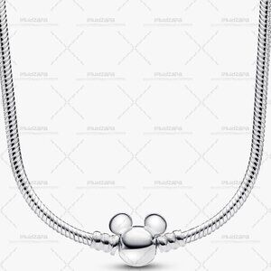 Pandora Disney Mickey Mouse Snake Chain Necklace